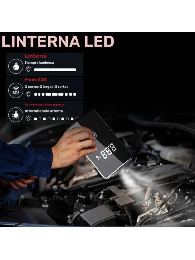 Arrancador Y Cargador Portátil Recargable Usb