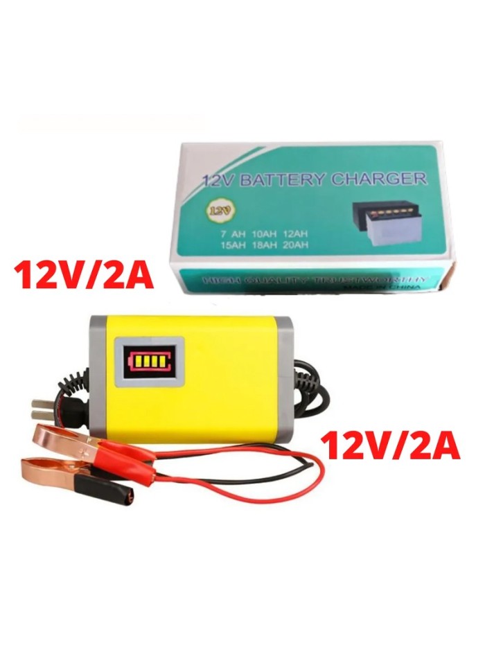 Charger Aki Portable 12V/2A